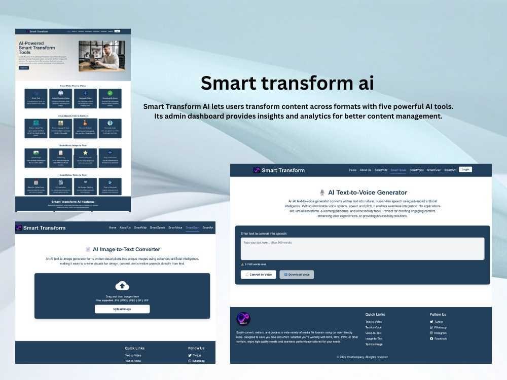 Smart Transform AI | Project Details